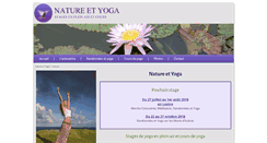 Desktop Screenshot of nature-et-yoga.com